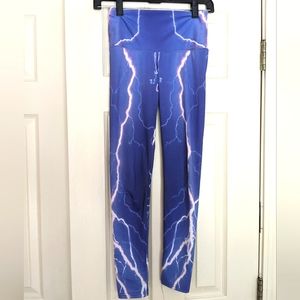 Indigo Lightning Bolt Leggings - Size XXS
